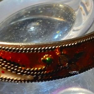 Vintage hand painted bangle